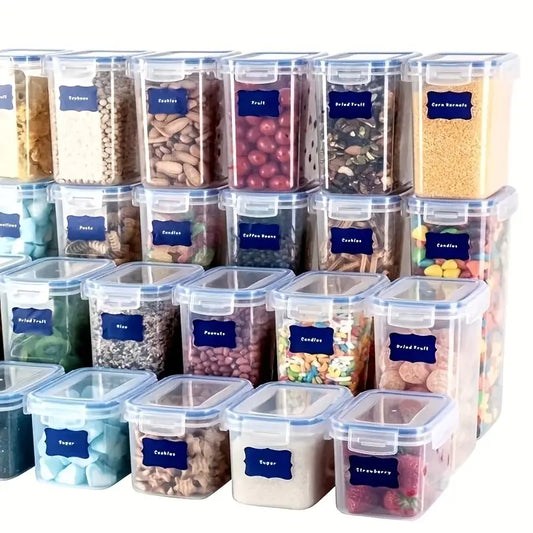 Food Storage Container Labels with Pen