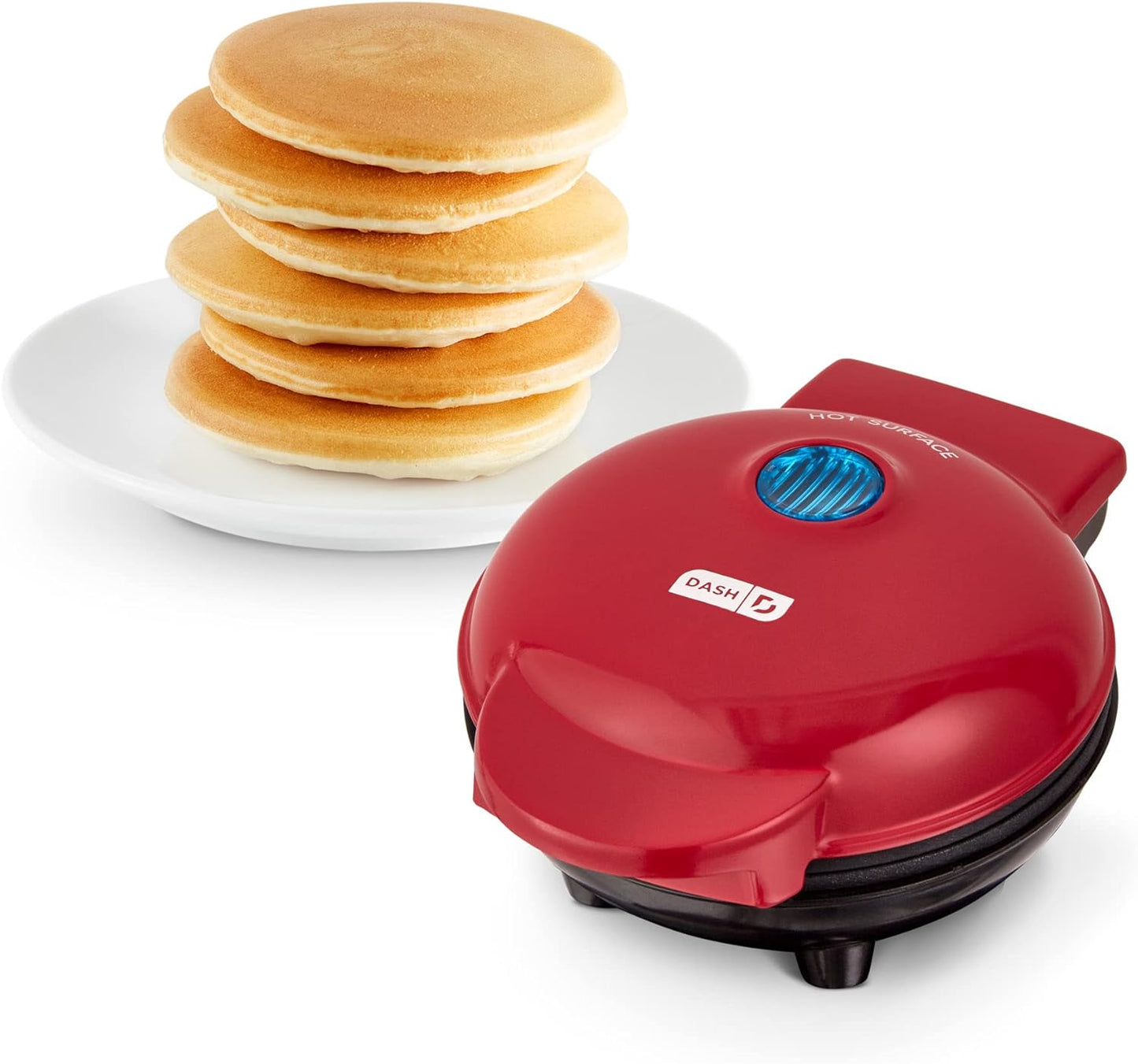 Mini Maker Electric Round Griddle for Individual Pancakes, Cookies, Eggs